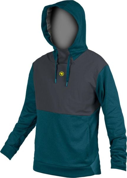 Bluza z kapturem Endura Trailster tech. Niebieskie bluzy męskie ENDURA, m, bez wzorów, z polaru, z kapturem. Za 539.00 zł.