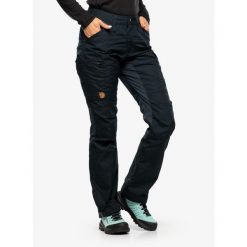 Spodnie damskie Fjallraven Kaipak Trousers Curved. Niebieskie spodnie sportowe damskie Fjällräven, s, bez wzorów, trekkingowe. Za 723.99 zł.