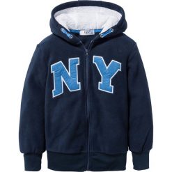Bluza z polaru z aplikacją bonprix ciemnoniebieski. Bluzy dla chłopców marki bonprix. Za 79.99 zł.