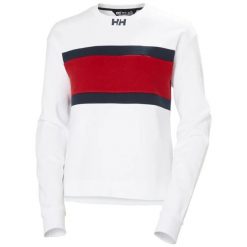 Bluza damska Helly Hansen Salt Crew. Białe bluzy damskie Helly Hansen, bez wzorów, z bawełny, bez kaptura. Za 421.50 zł.