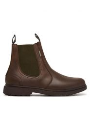 Barbour Sztyblety Hae Chelsea Boot MFO0815BR99 Brązowy ciemny. Brązowe botki męskie Barbour, bez wzorów, ze skóry, bez zapięcia. Za 834.99 zł.
