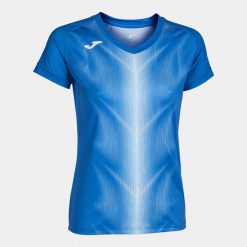 Koszulka z krótkim rękawem damska Joma Olympie. Białe t-shirty damskie Joma, bez wzorów, z materiału, sportowe, bez kołnierzyka. W wyprzedaży za 105.95 zł.