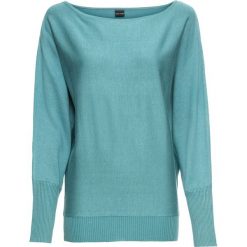 Sweter z dekoltem w łódkę bonprix matowy kobaltowy. Swetry damskie bonprix. Za 69.99 zł.