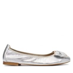 Baleriny Caprice. Szare baleriny damskie Caprice, bez wzorów, bez obcasa. Za 319.99 zł.