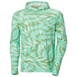 Bluza z kapturem Helly Hansen Lifa Active Solen. Zielone bluzy męskie Helly Hansen, m, bez wzorów, z kapturem. Za 435.00 zł.