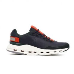 Buty do biegania damskie On running Cloudnova. Czarne obuwie sportowe damskie On Running, bez wzorów, z materiału, do biegania. Za 449.00 zł.
