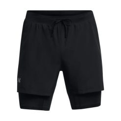 Szorty 2 w 1 Under Armour Launch 5". Czarne szorty męskie Under Armour, m, bez wzorów, z dzianiny. Za 263.00 zł.