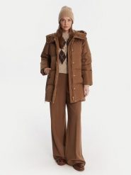 Weekend Max Mara Kurtka puchowa Newbembo 2525496072 Brązowy Relaxed Fit. Brązowe kurtki damskie Weekend Max Mara, bez wzorów, z puchu, bez kaptura. Za 2,739.00 zł.