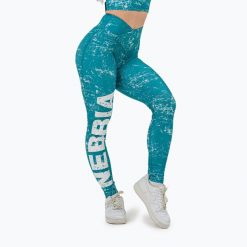 Legginsy NEBBIA Rough Girl. Zielone legginsy damskie Nebbia, bez wzorów, na fitness i siłownię. Za 249.99 zł.