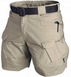 UTS (Urban Tactical Shorts) 8.5" - PolyCotton Ripstop - Khaki - XXL/Regular. Brązowe krótkie spodenki sportowe męskie HELIKON, m, bez wzorów. Za 302.57 zł.
