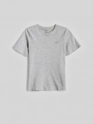 4F T-shirt regular gładki chłopięcy - szary 134 (8-9 lat). Szare t-shirty dla chłopców 4f, bez wzorów, z bawełny, bez ramiączek. Za 29.99 zł.