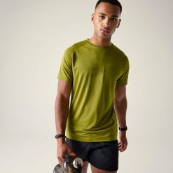 T-shirt Dare 2B Tech II. Zielone t-shirty męskie Dare 2b, xs, bez wzorów, z elastanu, bez kołnierzyka. Za 117.50 zł.