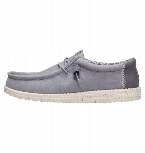 HEY DUDE Hey Dude Wally Stretch Canvas 40700-1XA szary 43. Brązowe trampki męskie Hey dude, bez wzorów, bez zapięcia. Za 239.08 zł.