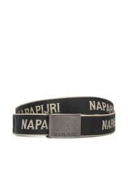 Napapijri Pasek Orion NP0A4HAN Czarny. Czarne paski damskie Napapijri, bez wzorów. Za 199.99 zł.