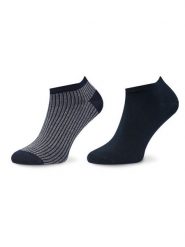 Tommy Hilfiger Skarpety krótkie 701222650 Granatowy. Niebieskie skarpety damskie Tommy Hilfiger, bez wzorów, z materiału. Za 29.99 zł.