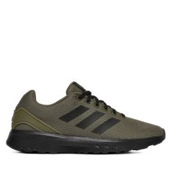 Buty do biegania adidas. Brązowe buty sportowe męskie Adidas, bez zapięcia, do biegania. Za 239.99 zł.