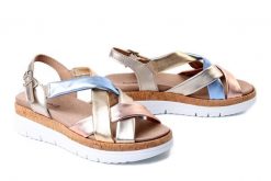 COMFORTABEL 710259-00 multi, sandały damskie. Sandały damskie Comfortabel, bez wzorów, bez obcasa, na koturnie, bez zapięcia. Za 305.92 zł.