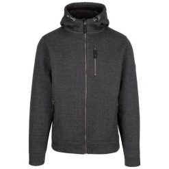 Bluza z kapturem Trespass Truther. Czarne bluzy męskie Trespass, na zimę, l, bez wzorów, z kapturem. Za 353.99 zł.