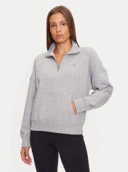 Guess Bluza W4BQ15 KC811 Szary Relaxed Fit. Szare bluzy damskie Guess, xl, z aplikacjami, z bawełny, bez kaptura. Za 179.99 zł.
