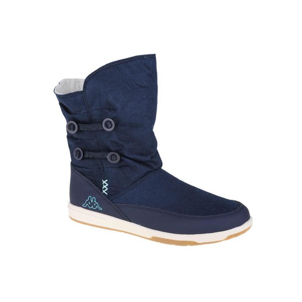Buty zimowe dziewczęce, Kappa Cream K. Niebieskie buty zimowe dziewczęce Kappa, bez wzorów, z materiału, bez zapięcia. Za 179.99 zł.