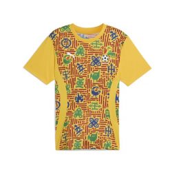 Męska koszulka przedmeczowa Ghana PUMA Yellow Sizzle Intense Red. Czerwone koszulki sportowe męskie Puma, m, bez wzorów, bez kołnierzyka, bez ramiączek, do piłki nożnej. W wyprzedaży za 233.00 zł.
