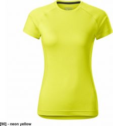 MALFINI Destiny 176 - ADLER - Koszulka damska, 160 g/m, 5% elastan, 95% micro poliester - neon yellow XS. Żółte t-shirty damskie Malfini, m, bez wzorów, z elastanu, bez kołnierzyka. Za 37.75 zł.