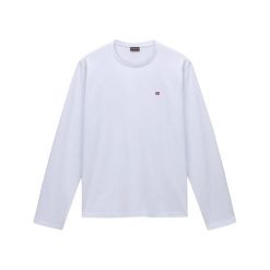 T-shirt Napapijri Salis Ls 1. Białe t-shirty męskie Napapijri, m, bez wzorów, bez kołnierzyka. Za 180.00 zł.