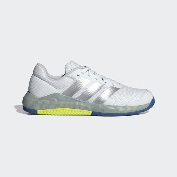 Buty treningowe Dropset Base. Białe obuwie sportowe damskie Adidas, bez wzorów, z gumy, na fitness i siłownię. Za 279.00 zł.