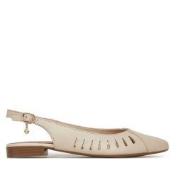 Baleriny Lasocki. Brązowe baleriny damskie Lasocki, bez wzorów, bez obcasa. Za 149.99 zł.