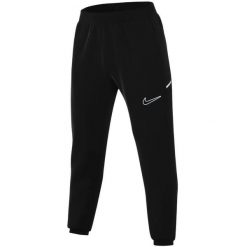 Męskie Spodnie Do Biegania Academy 25 DriFIT. Czarne spodnie sportowe męskie Nike, m, bez wzorów, z materiału, do biegania, dri-fit (nike). Za 187.85 zł.