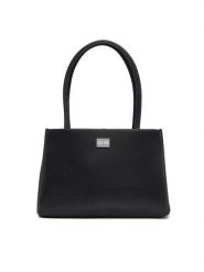 Tommy Jeans Torebka Tjw American Cool Med Tote AW0AW17297 Czarny. Czarne torebki do ręki damskie Tommy Jeans, bez wzorów, z jeansu, bez dodatków. Za 269.99 zł.