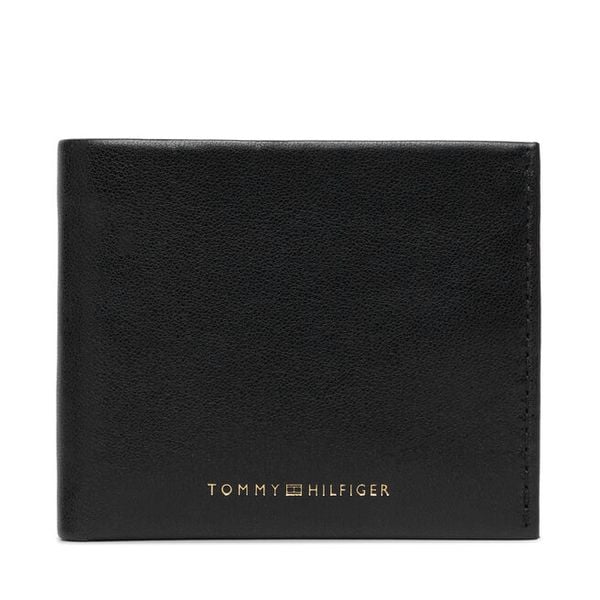 Portfel Tommy Hilfiger. Czarne portfele męskie Tommy Hilfiger, bez wzorów. Za 249.99 zł.