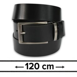 Pasek do Spodni, Czarny 120 cm, Skórzany, Elegancki, Męski, Możliwość Skrócenia -ZET. Czarne paski damskie Zet, bez wzorów, ze skóry, eleganckie. Za 89.00 zł.