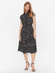 DKNY Sukienka codzienna DD3E2039 Czarny Regular Fit. Czarne sukienki damskie DKNY, na co dzień, bez wzorów, z syntetyku, bez kołnierzyka, bez ramiączek, proste. Za 779.99 zł.