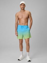 Spodenki plażowe boardshorty męskie 4F 4FRSS26UBDSM224. Niebieskie szorty męskie 4f, na lato, l, bez wzorów, z elastanu. Za 99.99 zł.