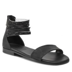 Sandały Primigi. Czarne sandały dziewczęce Primigi, bez zapięcia. Za 349.99 zł.