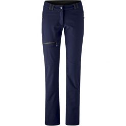 Damskie spodnie softshellowe Maier Sports Adakit. Niebieskie spodnie materiałowe damskie Maier Sports, l, bez wzorów, z materiału. Za 731.55 zł.