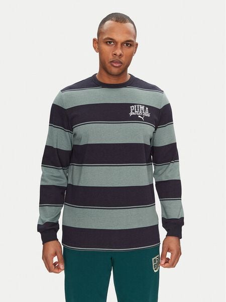 Puma Bluza Class Striped 684647 Zielony Regular Fit. Zielone bluzy męskie Puma, m, bez wzorów, z bawełny, bez kaptura. Za 169.99 zł.