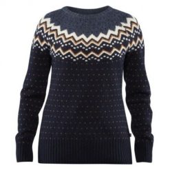 Sweter damski Fjallraven Ovik Knit Sweater - dark navy rozmiar: s. Niebieskie swetry damskie No Name, s, bez wzorów, bez kołnierzyka, bez ramiączek, bez kaptura. Za 738.99 zł.