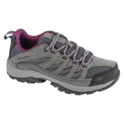 Buty trekkingowe damskie, Crestwood Waterproof. Szare obuwie sportowe damskie Columbia, bez wzorów, trekkingowe. Za 369.99 zł.