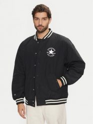 Converse Kurtka bomber Varsity 10026976-A01 Czarny Regular Fit. Czarne kurtki męskie Converse, l, bez wzorów, z syntetyku, bez kaptura. Za 589.99 zł.