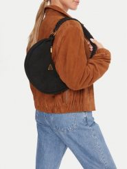 Guess Torebka Amita Mini HWSB95 39720 Czarny. Czarne torebki do ręki damskie Guess, z aplikacjami, ze skóry, bez dodatków. Za 339.99 zł.