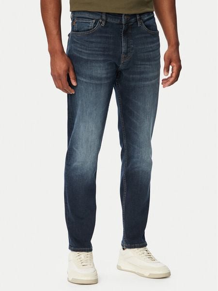BOSS Jeansy 50566088 Granatowy Regular Fit. Niebieskie jeansy męskie Boss. Za 629.99 zł.