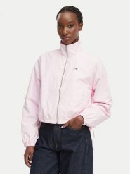 Tommy Jeans Kurtka przejściowa DW0DW22325 Różowy jasny Regular Fit. Czerwone kurtki damskie Tommy Jeans, m, bez wzorów, z jeansu, bez kaptura. Za 569.99 zł.