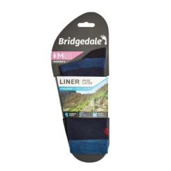 Skarpety do turystyki damskie Bridgedale LINER BL COOL 2 pary LD. Niebieskie skarpety damskie Bridgedale, bez wzorów, z elastanu. Za 102.99 zł.