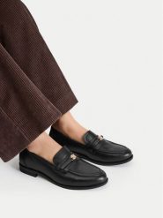 U.S. Polo Assn. Loafersy EO-MARBEL001W/GL1 Czarny. Czarne mokasyny damskie U.S. Polo Assn., ze skóry. Za 349.99 zł.