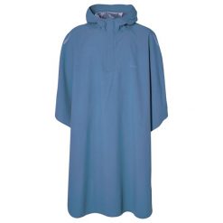 Rowerowe poncho przeciwdeszczowe Hoga, horyzont niebieski. Niebieskie buty sportowe męskie BASIL, bez zapięcia, rowerowe. Za 329.90 zł.