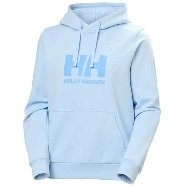 Bluza damska z kapturem Helly Hansen LOGO. Niebieskie bluzy damskie Helly Hansen, na lato, xl, bez wzorów, z bawełny, z kapturem. Za 330.00 zł.