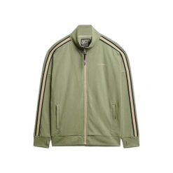 Kurtka z dresu Superdry Tech Cult. Zielone kurtki sportowe męskie Superdry., xl, bez wzorów, z dresówki, na fitness i siłownię. Za 404.40 zł.