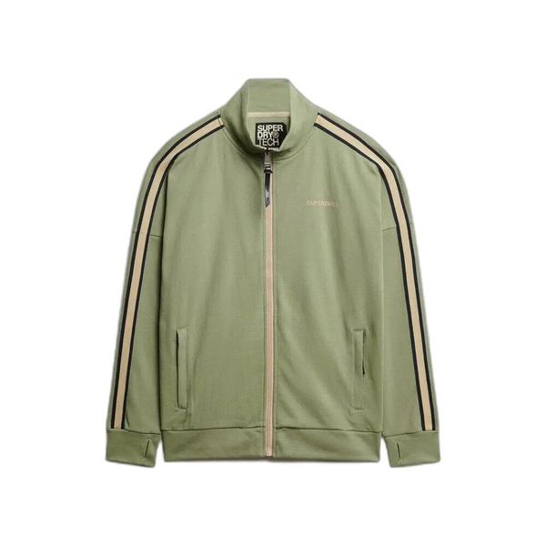 Kurtka z dresu Superdry Tech Cult. Zielone kurtki męskie Superdry., xl, bez wzorów, z dresówki, na fitness i siłownię. Za 349.60 zł.